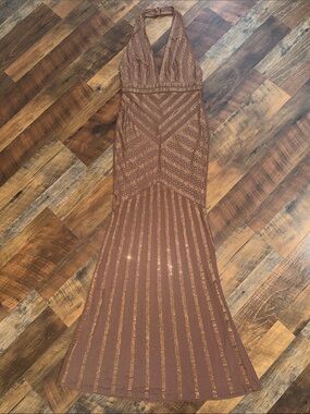 l'ide chateau halter front-cutout pleated midi dress L'IDE Chateau Pleated Satin Halter Midi Dress